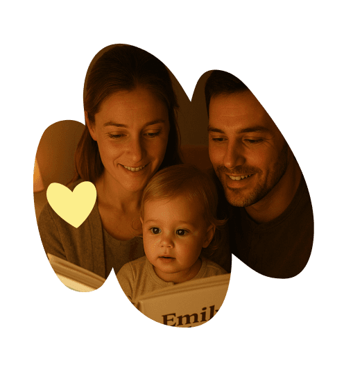 Family reading together